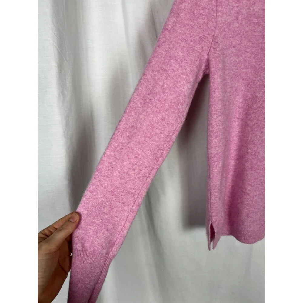 J. Crew 100% Cashmere Soft Pastel Pink Crew Neck Sweater